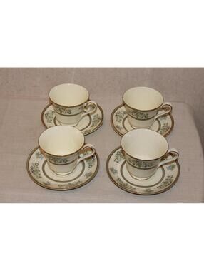 Minton Henley Cup and Saucer - Set of 4